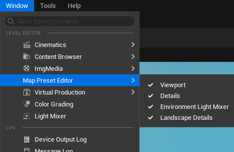 MapPreset Editor Window