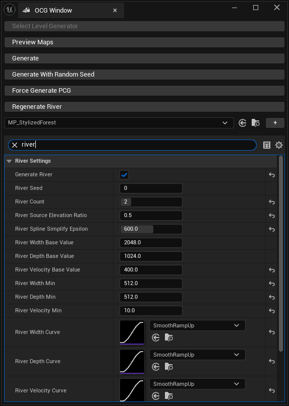 MapPreset River Settings