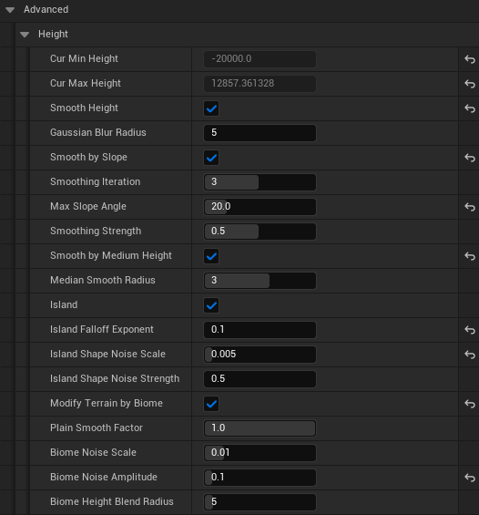 Advanced Height Properties
