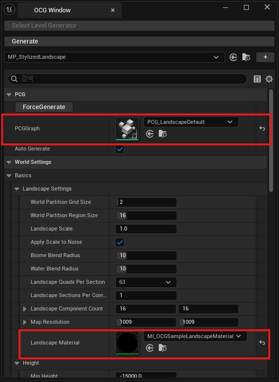 Check Map Preset Graph and Material