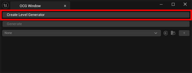 Create Level Generator Button